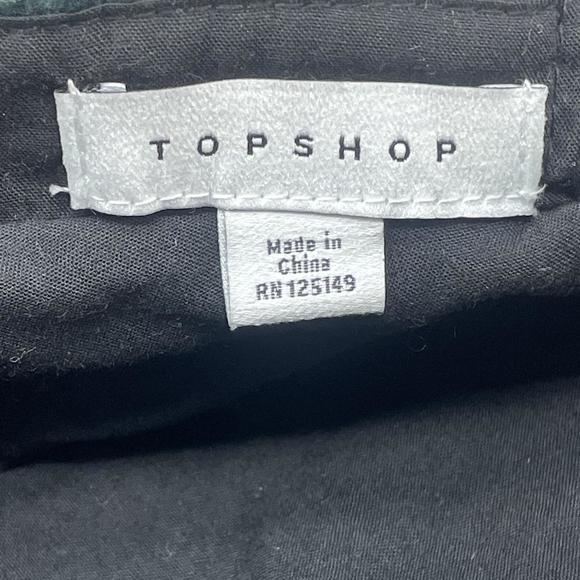 TOPSHOP FOREST GREEN CORDUROY BAKERS HAT BERET CAP PUFFY Y2K - Picture 7 of 7